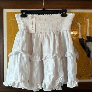 Veronica M Gauze Tiered Skirt